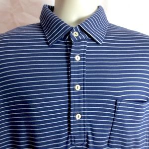 Peter Millar Men L Cotton Pocket Polo Shirt